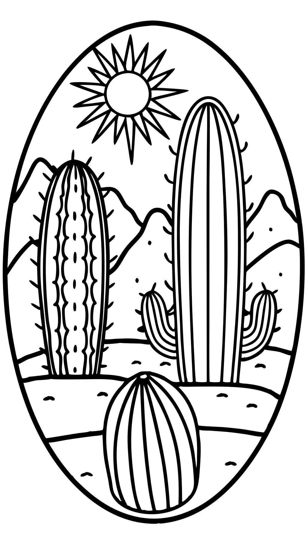 cacti coloring pages